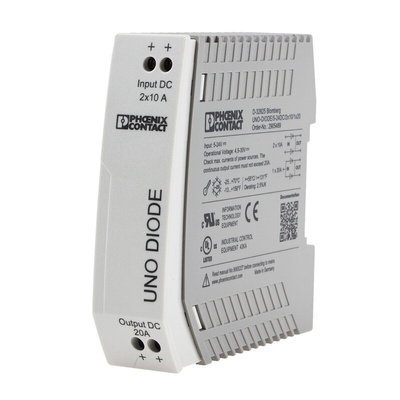 Phoenix Contact Redundancy module, for use with Parallel Connection of Two Power Supply Unit,