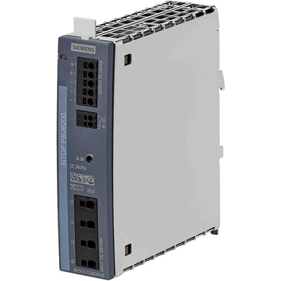 Siemens SITOP PSU6200 DIN Rail Power Supply, 400 → 500 Vac ac Input, 24V dc dc Output, 5A Output