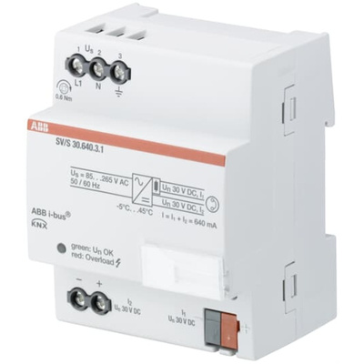 ABB SV/S DIN Rail Power Supply, 100 → 240V ac ac Input, 30V dc Output, 640mA Output