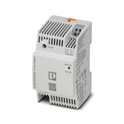 Phoenix Contact STEP3 PSU, 100 → 240 V, 110 → 250 V ac Input, 24V dc Output, 2.5A Output