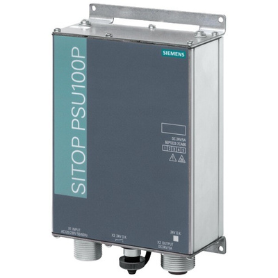 Siemens SITOP PSU, 85 → 132 V ac, 170 → 264 V ac ac Input, 24V dc dc Output, 5A Output, 133W