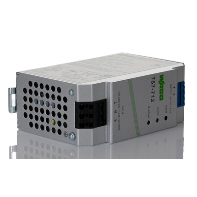 Wago 787 DIN Rail Power Supply, 85 → 264 V ac, 90 → 373 V dc ac, dc Input, 24V dc dc Output, 2.5A Output,