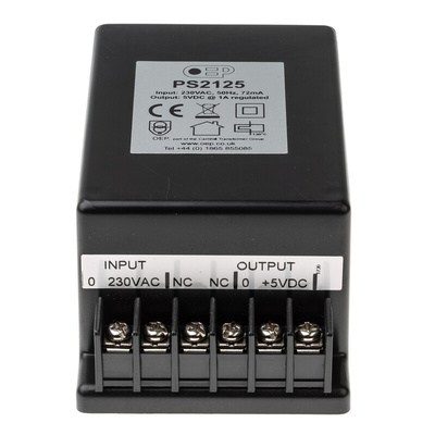 OEP Encapsulated Linear Power Supply, 207 → 253V ac Input, 5V dc Output, 1A Output, 5W
