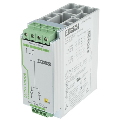 Phoenix Contact DIN Rail Diode Module, for use with DIN Rail Unit, QUINT-DIODE/12-24DC/2X20/1X40 Series