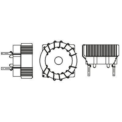 Recom Common Mode Choke, for use with RP Series isolated DC-DC converters, CMC-06 Series