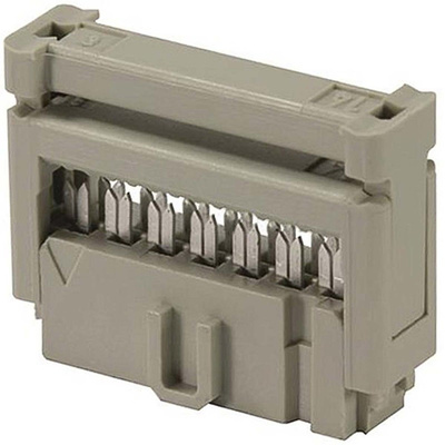 Harting 10-Way IDC Connector Socket, 2-Row