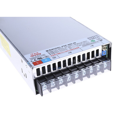 RS PRO Switching Power Supply, 48V dc, 13.6A, 588W, 1 Output, 90 → 264V ac Input Voltage