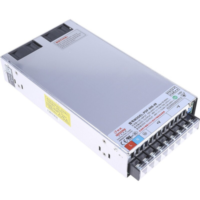 RS PRO Switching Power Supply, 48V dc, 13.6A, 588W, 1 Output, 90 → 264V ac Input Voltage