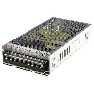 RS PRO Switching Power Supply, 12V dc, 16.7A, 200W, 1 Output, 90 → 264V ac Input Voltage