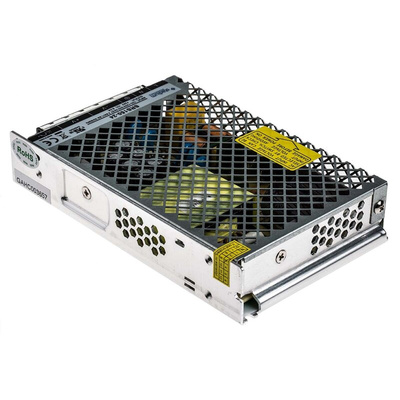 RS PRO Switching Power Supply, 24V dc, 6.5A, 156W, 1 Output, 170 → 264 V ac, 85 → 132 V ac Input Voltage