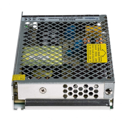 RS PRO Switching Power Supply, 24V dc, 6.5A, 156W, 1 Output, 170 → 264 V ac, 85 → 132 V ac Input Voltage