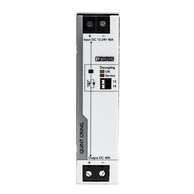 Phoenix Contact Redundancy module, for use with QUINT POWER Power Supply, QUINT4-S-ORING/12-24DC/1X40/+ Series
