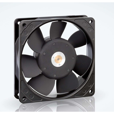 ebm-papst, 115 V ac, AC Axial Fan, 119 x 119 x 25mm, 135m³/h, 14W, IP20
