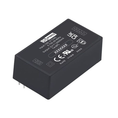 RS PRO AC-DC Converter, 5V dc, 6A, 30W, 1 Output, 100 → 430V dc Input Voltage