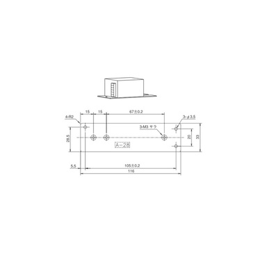 TDK-Lambda Mounting Bracket, for use with HWS15A, HWS30A, HWS-A Series