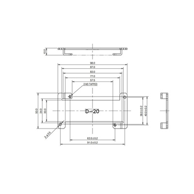 TDK-Lambda Mounting Bracket, for use with ZWS10B