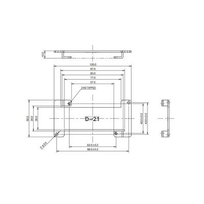 TDK-Lambda Mounting Bracket, for use with ZWS10B