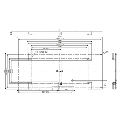 TDK-Lambda Mounting Bracket, for use with ZWS300BAF