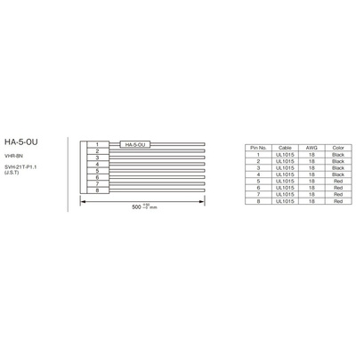 TDK-Lambda Wire Harness, for use with VS100E, VS-E Series
