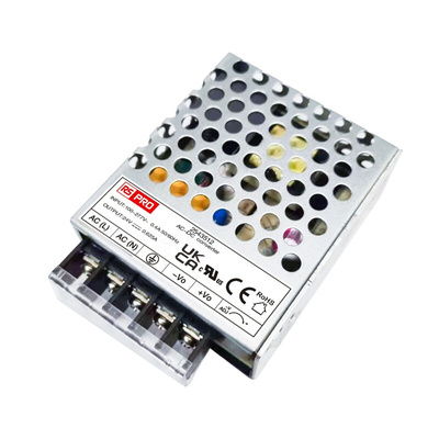 RS PRO AC-DC Power Supply, 24V dc, 625mA, 15W, 1 Output, 100 → 430V dc Input Voltage