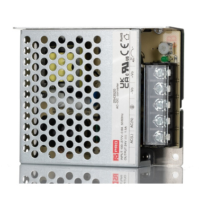 RS PRO AC-DC Power Supply, 24V dc, 1.5A, 35W, 1 Output, 120 → 430V dc Input Voltage