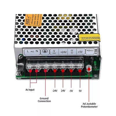 RS PRO Embedded Switch Mode Power Supply (SMPS), 5V dc, 1A, 35W, Dual Output, 85 → 264V ac Input Voltage