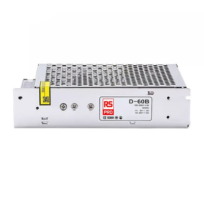 RS PRO Embedded Switch Mode Power Supply (SMPS), 5V dc, 1.4A, 53.6W, Dual Output, 85 → 264V ac Input Voltage