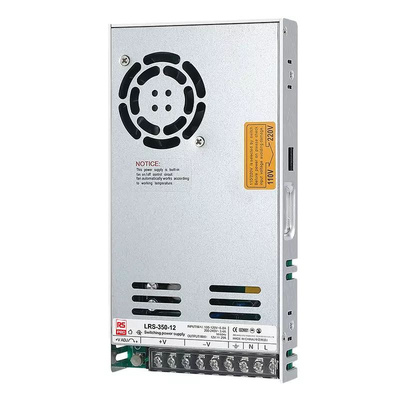 RS PRO Embedded Switch Mode Power Supply (SMPS), 12V dc, 29A, 348W, 1 Output, 90 → 132V ac Input Voltage