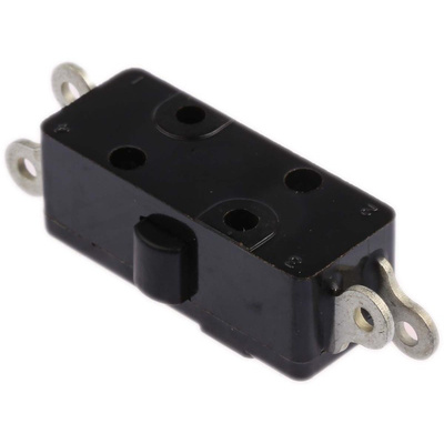 DPDT Pin Plunger Microswitch, 10 A @ 250 V ac