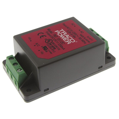 TRACOPOWER Switching Power Supply, TMT 15112C, 12V dc, 1.25A, 15W, 1 Output, 85 → 264 V ac, 85 → 370 V dc