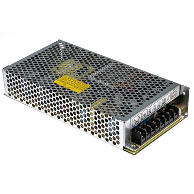 MEAN WELL Switching Power Supply, RT-125D, 5 V dc, 12 V dc, 24 V dc, 2A, 136W, Triple Output, 176 → 264 V ac,