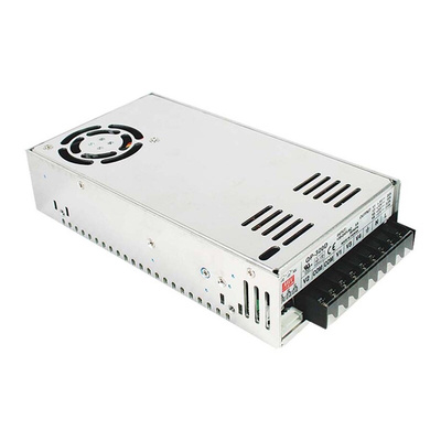 MEAN WELL Switching Power Supply, QP-320D, 5 V dc, ±12 V dc, ±24 V dc, 2 A, 3 A, 10 A, 20 A, 316W, Quad Output, 127