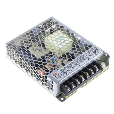 MEAN WELL Switching Power Supply, LRS-100-24, 24V dc, 4.5A, 108W, 1 Output, 120 → 373 V dc, 85 → 264 V ac