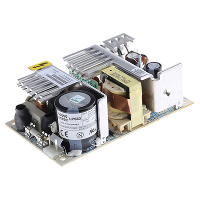 Artesyn Embedded Technologies Switching Power Supply, LPS63, 12V dc, 5A, 60W, 1 Output, 120 → 300 V dc, 85