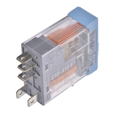 Releco, 12V dc Coil Non-Latching Relay SPDT, 10A Switching Current PCB Mount,  Single Pole