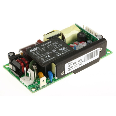 EOS Switching Power Supply, LFVLT60-3000, 5.2 V dc, 12.5 V dc, 3 A, 8 A, 500mA, 60W, Triple Output, 180 → 264 V