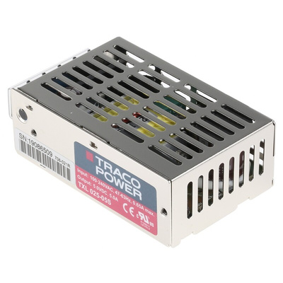 TRACOPOWER Switching Power Supply, TXL 025-05S, 5V dc, 5A, 25W, 1 Output, 85 → 264V ac Input Voltage