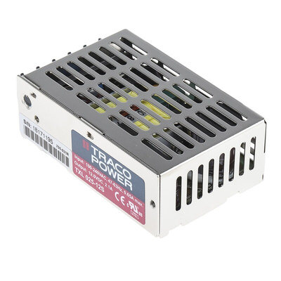 TRACOPOWER Switching Power Supply, TXL 025-12S, 12V dc, 2.1A, 25W, 1 Output, 88 → 264V ac Input Voltage