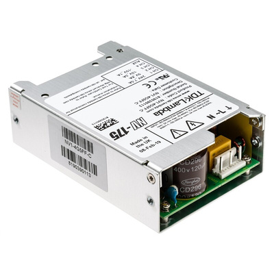 TDK-Lambda Switching Power Supply, NV1-4G5FF-C, 5 V dc, ±15 V dc, ±24 V dc, 1 A, 4 A, 7.5 A, 8 A, 180W, Quad Output, 90
