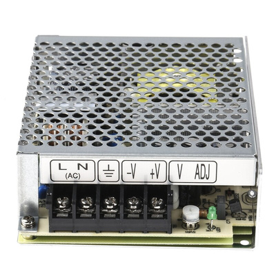 MEAN WELL Switching Power Supply, RS-75-24, 24V dc, 3.2A, 76.8W, 1 Output, 125 → 373 V dc, 88 → 264 V ac