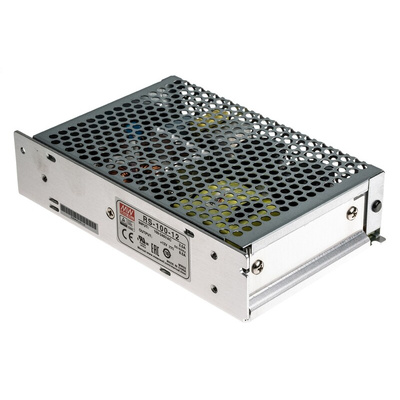 MEAN WELL Switching Power Supply, RS-100-12, 12V dc, 8.5A, 102W, 1 Output, 125 → 373 V dc, 88 → 264 V ac