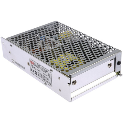MEAN WELL Switching Power Supply, RS-100-24, 24V dc, 4.5A, 108W, 1 Output, 125 → 373 V dc, 88 → 264 V ac