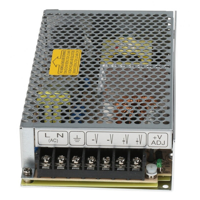 MEAN WELL Switching Power Supply, RS-150-24, 24V dc, 6.5A, 156W, 1 Output, 176 → 264 V ac, 248 → 373 V