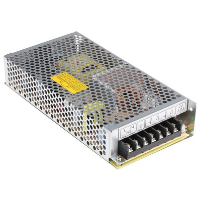 MEAN WELL Switching Power Supply, RS-150-24, 24V dc, 6.5A, 156W, 1 Output, 176 → 264 V ac, 248 → 373 V