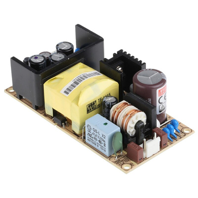 MEAN WELL Switching Power Supply, RPS-60-12, 12V dc, 5A, 60W, 1 Output, 127 → 370 V dc, 90 → 264 V ac