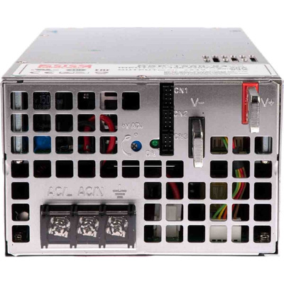 MEAN WELL Switching Power Supply, RSP-1500-24, 24V dc, 63A, 1.5kW, 1 Output, 127 → 370 V dc, 90 → 264 V