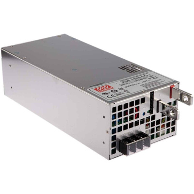 MEAN WELL Switching Power Supply, RSP-1500-24, 24V dc, 63A, 1.5kW, 1 Output, 127 → 370 V dc, 90 → 264 V