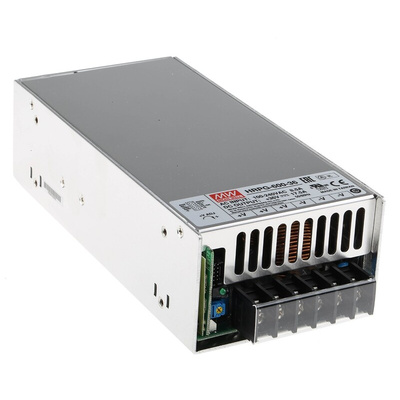 MEAN WELL Switching Power Supply, HRPG-600-36RS, 36V dc, 17.5A, 630W, 1 Output, 120 → 370 V dc, 85 → 264