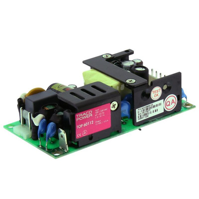 TRACOPOWER Switching Power Supply, TOP 60112, 12V dc, 5A, 60W, 1 Output, 110 → 370 V dc, 90 → 264 V ac