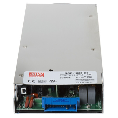 MEAN WELL Switching Power Supply, RCP-1000-24RS, 24V dc, 40A, 960W, 1 Output, 127 → 370 V dc, 90 → 264 V